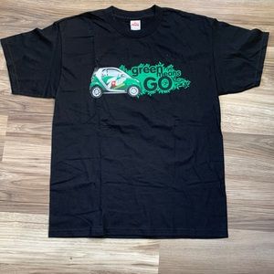 7 UP Green Means Go Shirt Promotional 7up Soda EV Electric Vehicle Car L Large